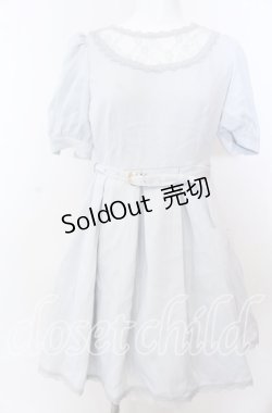 画像1: evelyn / Uキリカエワンピース  サックス O-25-08-27-029-LO-OP-OW-ZT207