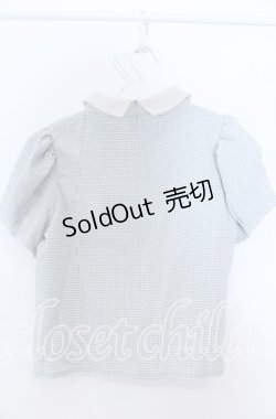 画像2: evelyn / ギャザースリーブブラウス  ブルーグレー O-25-08-27-031-LO-BL-OW-ZT091