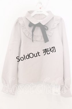 画像1: evelyn / エリツキフリルブラウス  ベージュ O-25-08-27-034-LO-BL-OW-OS