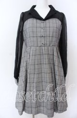 EATME / エアリースリーブ開襟ワンピース M クロ O-25-08-27-036-LO-SK-OW-ZT156