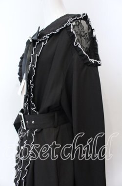画像2: Ank Rouge / 肩レースあきシャツワンピース M クロ O-25-08-27-037-CA-OP-OW-OS