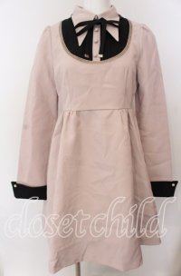 EAT ME / シャツレイヤードフレアワンピース M ピンク O-25-08-27-038-LO-OP-OW-ZT092