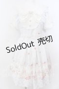 LIZ LISA / Sugary Treats Picnic柄ワンピース 2 サックス O-25-08-27-041-LO-OP-OW-OS