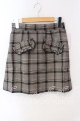 evelyn / ポケットチェックスカート  ブラウン O-25-08-28-032-LO-SK-OW-ZT372