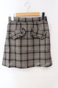 evelyn / ポケットチェックスカート  ブラウン O-25-08-28-032-LO-SK-OW-ZT372