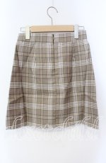 画像2: evelyn / ポケットチェックスカート  ベージュ O-25-08-28-033-LO-SK-OW-ZT372 (2)