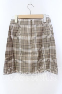 画像2: evelyn / ポケットチェックスカート  ベージュ O-25-08-28-033-LO-SK-OW-ZT1006P