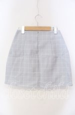 画像2: evelyn / チェックミニスカート  サックス O-25-08-28-040-LO-SK-OW-ZT055 (2)