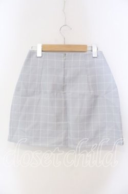 画像2: evelyn / チェックミニスカート  サックス O-25-08-28-040-LO-SK-OW-OS