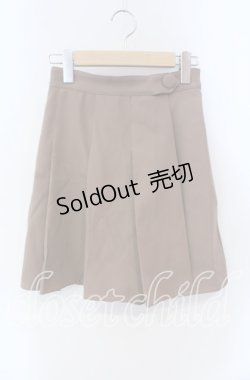 画像1: Fi.n.t / プリーツラップスカパン F ベージュ O-25-08-28-051-CA-SK-OW-ZT068