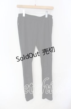 画像1: Qutie Frash / 龍ptストレッチパンツ  ブラック O-25-08-28-053-QU-PA-OW-ZT149