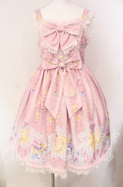 画像1: Angelic Pretty / Dreamy Night Cakesジャンパースカート  ピンク O-25-08-28-004-AP-OP-OW-OS