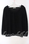 axes femme / ラメドットニットプルオーバー M クロ O-25-08-28-1037-AX-TO-OW-OS