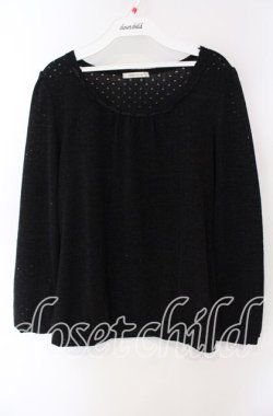 画像1: axes femme / ラメドットニットプルオーバー M クロ O-25-08-28-1037-AX-TO-OW-OS