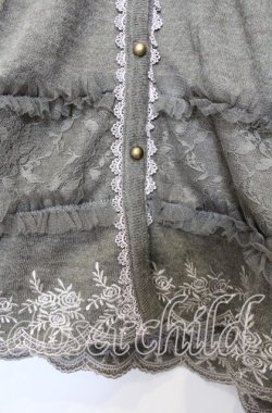 画像2: axes femme / 薔薇刺繍ニットロングカーディガン M カーキグリーン O-25-08-28-1039-AX-TO-OW-OS