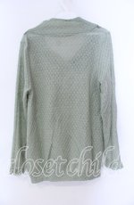 画像3: axes femme / レース配色透かし編みニット M グリーン O-25-08-28-1004-AX-TO-OW-ZT276 (3)