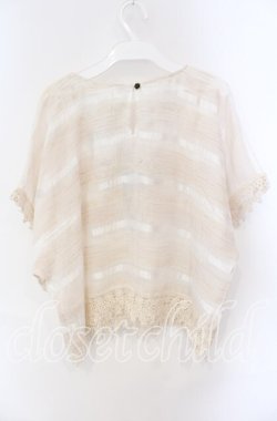 画像3: axes femme / モチーフレースドルマンブラウス M キナリ O-25-08-28-1041-AX-TO-OW-OS
