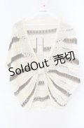 axes femme / ボーダー柄リボンデザインプルオーバー M ブラウン O-25-08-28-1042-AX-TO-OW-OS