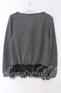 画像3: axes femme / レイヤード風プルオーバー M クロ O-25-08-28-1045-AX-TO-OW-OS