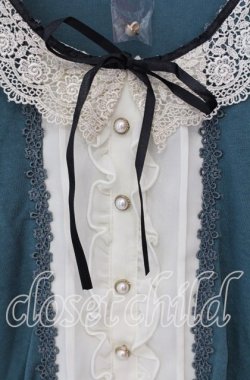 画像2: axes femme / バラレース襟ブラウス風プルオーバー M グリーン O-25-08-28-1001-AX-TO-OW-OS