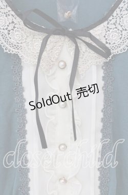 画像2: axes femme / バラレース襟ブラウス風プルオーバー M グリーン O-25-08-28-1001-AX-TO-OW-OS