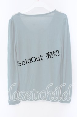 画像3: axes femme / バラレース襟ブラウス風プルオーバー M グリーン O-25-08-28-1001-AX-TO-OW-OS