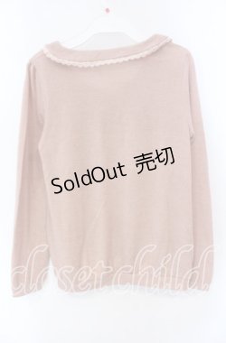 画像3: axes femme / パール配色ニットプルオーバー M ピンク O-25-08-28-1011-AX-TO-OW-OS