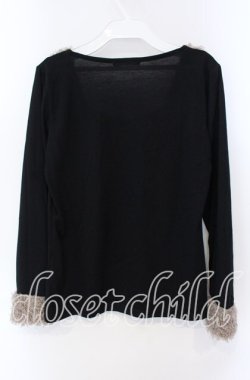 画像3: axes femme / プードルファー切替プルオーバー M クロ O-25-08-28-1012-AX-TO-OW-OS