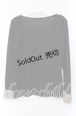 画像3: axes femme / プードルファー切替プルオーバー M クロ O-25-08-28-1012-AX-TO-OW-OS