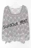 axes femme / はしごレース使いプルオーバー M パープル O-25-08-28-1016-AX-TO-OW-OS