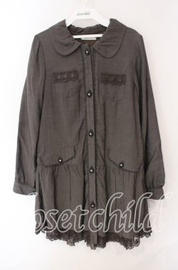 画像1: axes femme / バックティアードジャケット M チャコールグレー O-25-08-28-1017-AX-JA-OW-OS