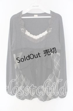画像1: axes femme / BIGリボンチュニック M グレー O-25-08-28-1024-AX-TO-OW-OS