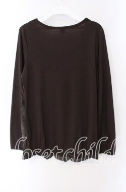画像3: axes femme / BIGリボンチュニック M ブラウン O-25-08-28-1025-AX-TO-OW-OS