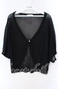 axes femme / さらさらニットドルマンカーディガン M クロ O-25-08-28-1026-AX-TO-OW-OS