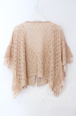 画像3: axes femme / 鍵編みケープ風ボレロ M ピンク O-25-08-28-1033-AX-TO-OW-OS
