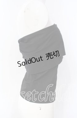 画像2: Qutie Frash / ドラゴンptサラシベアトップ  ブラック O-25-08-28-007-QU-TO-OW-OS