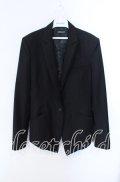 JURY BLACK / フェイクオーバーラップカラージャケット S クロ O-25-08-28-008-GL-JA-OW-OS