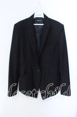 画像1: JURY BLACK / フェイクオーバーラップカラージャケット S クロ O-25-08-28-008-GL-JA-OW-OS