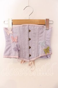 abilletage / バタフライモチーフミニショートコルセット 3 ラベンダー O-25-08-28-011-GO-TO-OW-OS