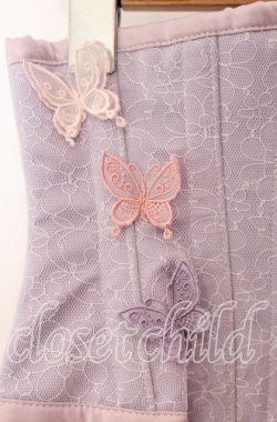 画像2: abilletage / バタフライモチーフミニショートコルセット 3 ラベンダー O-25-08-28-011-GO-TO-OW-OS