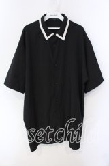 TRAVAS TOKYO / タイ付き半袖シャツ F ブラック O-25-08-28-012-PU-BL-OW-OS