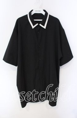 画像1: TRAVAS TOKYO / タイ付き半袖シャツ F ブラック O-25-08-28-012-PU-BL-OW-OS
