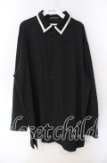 TRAVAS TOKYO / ネクタイ付き長袖シャツ F ブラック O-25-08-28-014-PU-BL-OW-OS