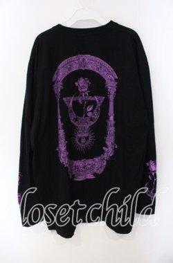 画像3: REFLEM / 薔薇プリントL/S Tee/ロングスリーブカットソー F ブラック×パープル O-25-08-28-015-PU-TO-OW-OS