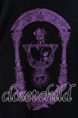 画像4: REFLEM / 薔薇プリントL/S Tee/ロングスリーブカットソー F ブラック×パープル O-25-08-28-015-PU-TO-OW-OS