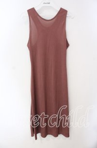 Jean Paul GAULTIER FEMME / ノースリーブワンピース 40 光沢のあるピンク O-25-08-28-021-LO-OP-OW-ZT064