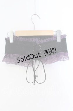 画像3: Qutie Frash / ドラゴンサテンコルセット  パープル×ブラック O-25-08-28-023-QU-TO-OW-OS