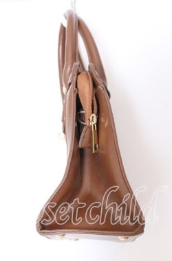 画像2: axes femme / 異素材コンビ2WAYバッグ  グレーｘブラウン O-25-08-29-055-AX-BG-YM-OS
