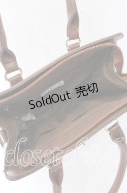 画像4: axes femme / 異素材コンビ2WAYバッグ  グレーｘブラウン O-25-08-29-055-AX-BG-YM-ZT511