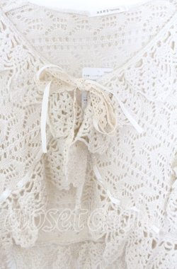画像2: axes femme / ニットボレロ M キナリ O-25-08-29-004-AX-TO-OW-OS